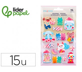 Pegatinas imaginovo dulces magic dreams con relieve 210x130 mm en blister