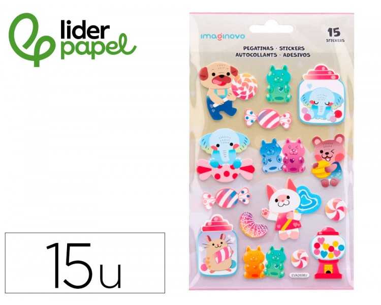 Pegatinas imaginovo dulces magic dreams con relieve 210x130 mm en blister