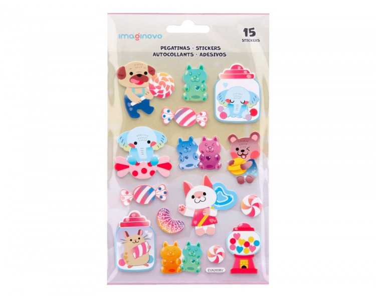 Pegatinas imaginovo dulces magic dreams con relieve 210x130 mm en blister