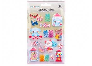 Pegatinas imaginovo dulces magic dreams con relieve 210x130 mm en blister
