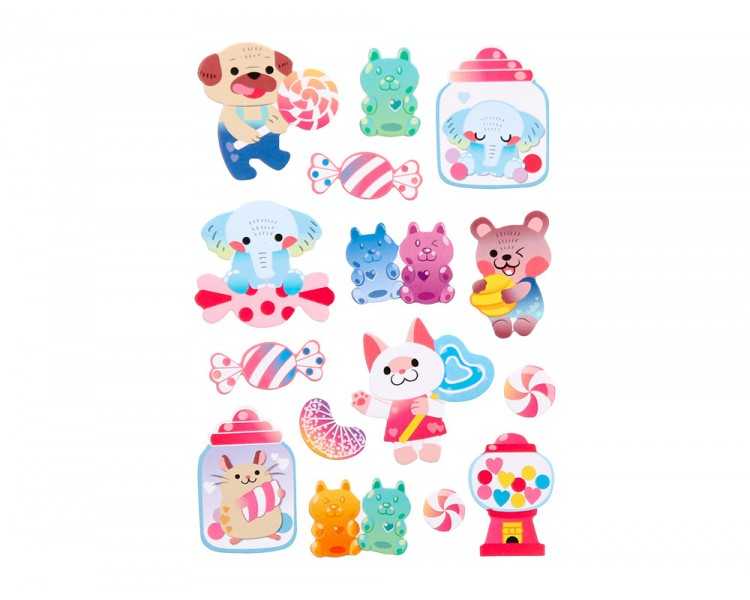 Pegatinas imaginovo dulces magic dreams con relieve 210x130 mm en blister