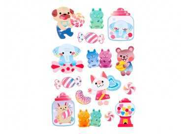 Pegatinas imaginovo dulces magic dreams con relieve 210x130 mm en blister