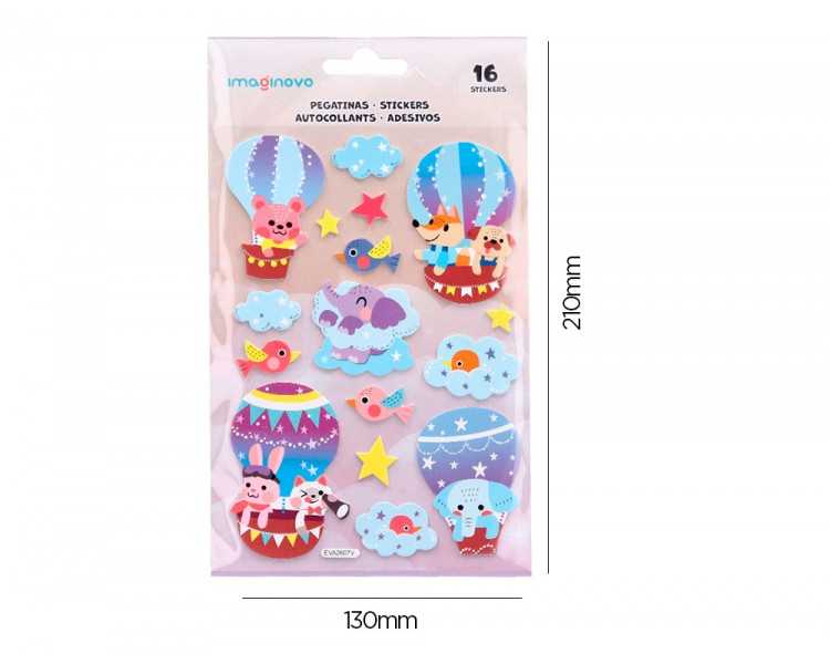 Pegatinas imaginovo globo magic dreams con relieve 210x130 mm en blister