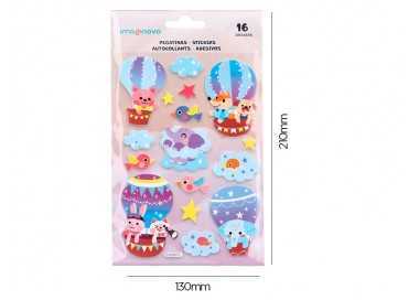 Pegatinas imaginovo globo magic dreams con relieve 210x130 mm en blister