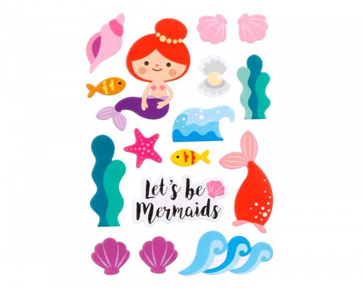 Pegatinas imaginovo sirenas magic dreams con relieve 210x130 mm en blister
