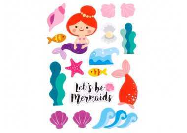 Pegatinas imaginovo sirenas magic dreams con relieve 210x130 mm en blister Pegatinas imaginovo sirenas magic dreams con relieve 210x130 mm en blister