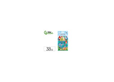 Pegatinas imaginovo cute animales bosque con relieve 190x105 mm en blister