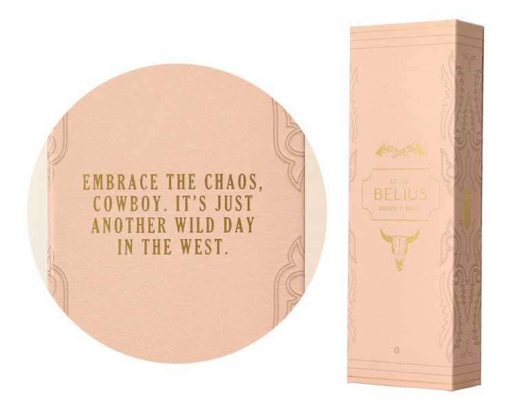 Boligrafo belius wild west aluminio color turquesa doradotinta color azul caja de diseño