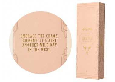 Roller belius wild west aluminio color blanco dorado tinta color negro caja de diseño Roller belius wild west aluminio color blanco dorado tinta color negro caja de diseño