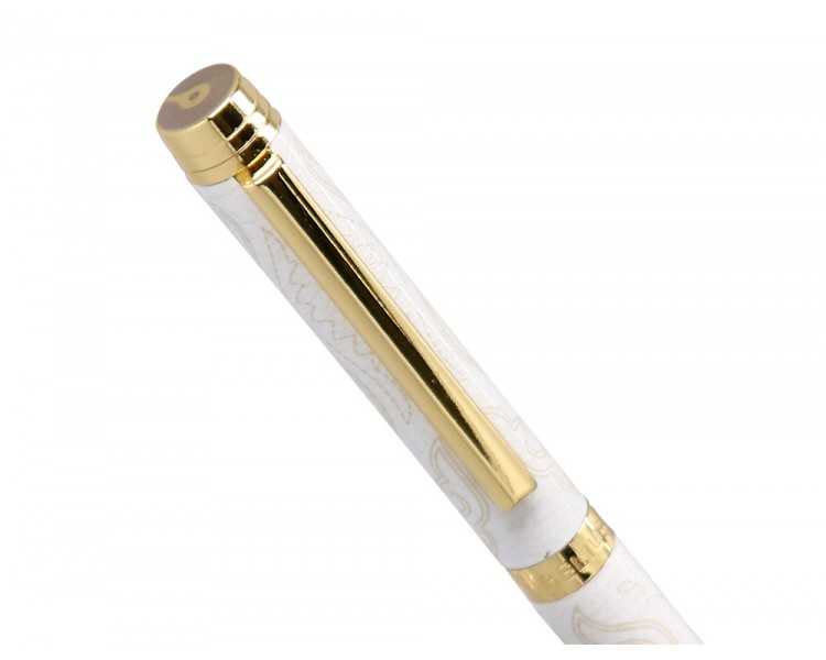 Roller belius wild west aluminio color blanco dorado tinta color negro caja de diseño