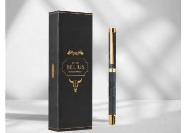 Roller belius wild west aluminio color negro dorado tinta color negro caja de diseño