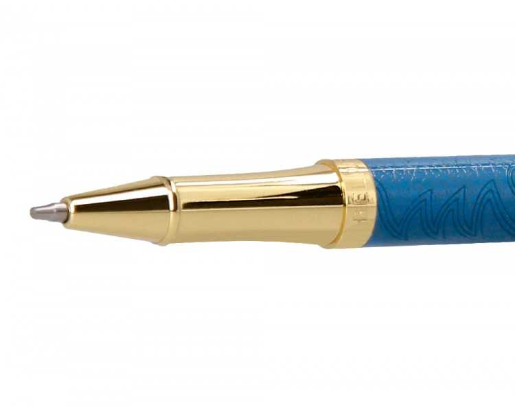 Roller belius wild west aluminio color azul marino dorado tinta color negro caja de diseño