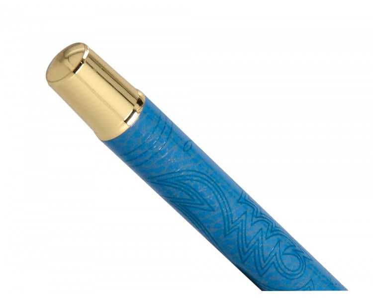 Roller belius wild west aluminio color azul marino dorado tinta color negro caja de diseño