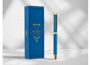 Roller belius wild west aluminio color azul marino dorado tinta color negro caja de diseño Roller belius wild west aluminio color azul marino dorado tinta color negro caja de diseño