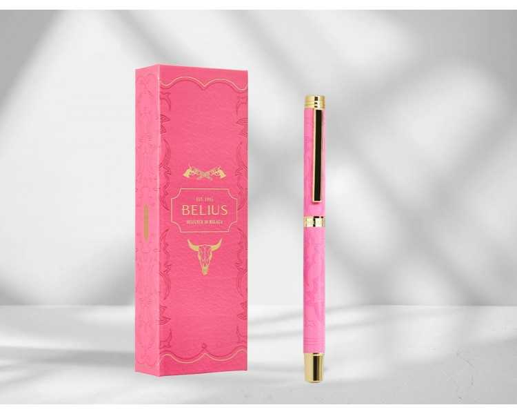 Roller belius wild west aluminio color rosa dorado tinta color negro caja de diseño