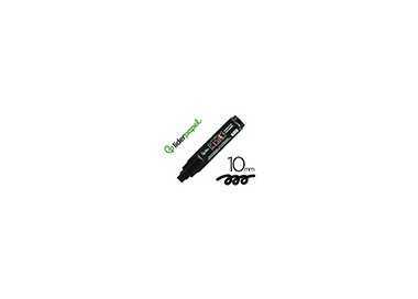 Rotulador liderpapel acrylic base agua todo tipo de superficie punta rectangular 10 mm negro