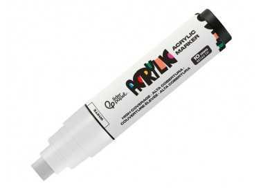 Rotulador liderpapel acrylic base agua todo tipo de superficie punta rectangular 10 mm blanco Rotulador liderpapel acrylic base agua todo tipo de superficie punta rectangular 10 mm blanco