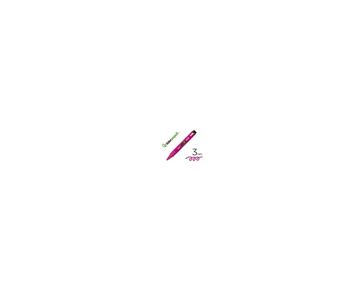 Rotulador liderpapel acrylic base agua todo tipo de superficie punta redonda 3 mm violeta