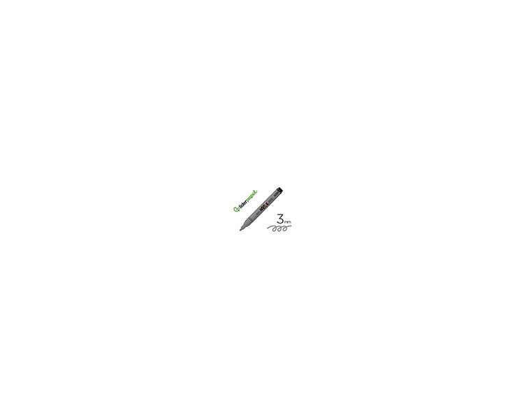 Rotulador liderpapel acrylic base agua todo tipo de superficie punta redonda 3 mm plata