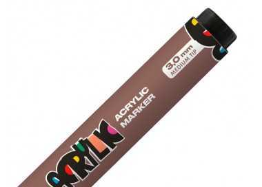 Rotulador liderpapel acrylic base agua todo tipo de superficie punta redonda 3 mm marron