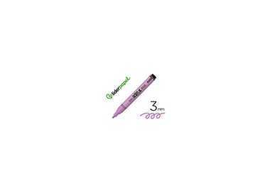 Rotulador liderpapel acrylic base agua todo tipo de superficie punta redonda 3 mm lila