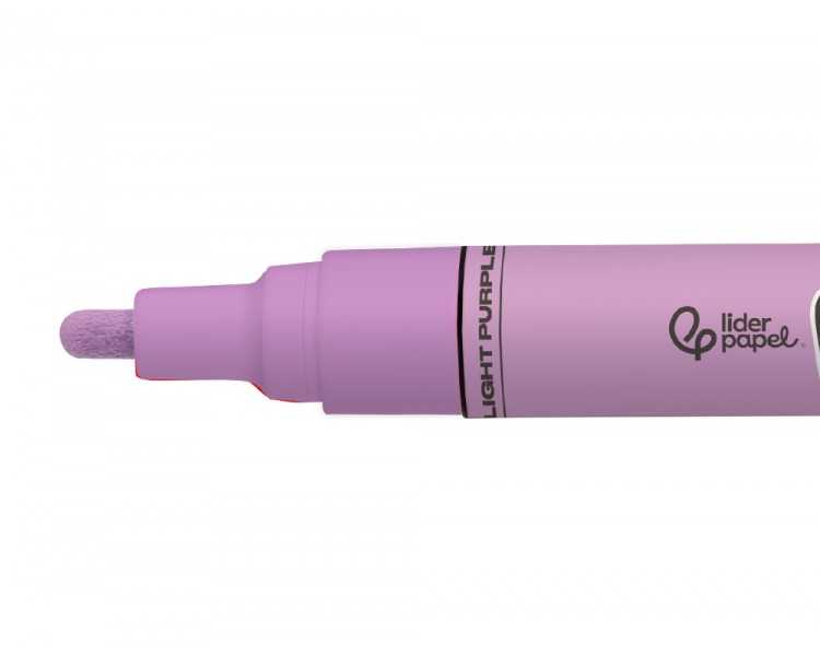 Rotulador liderpapel acrylic base agua todo tipo de superficie punta redonda 3 mm lila