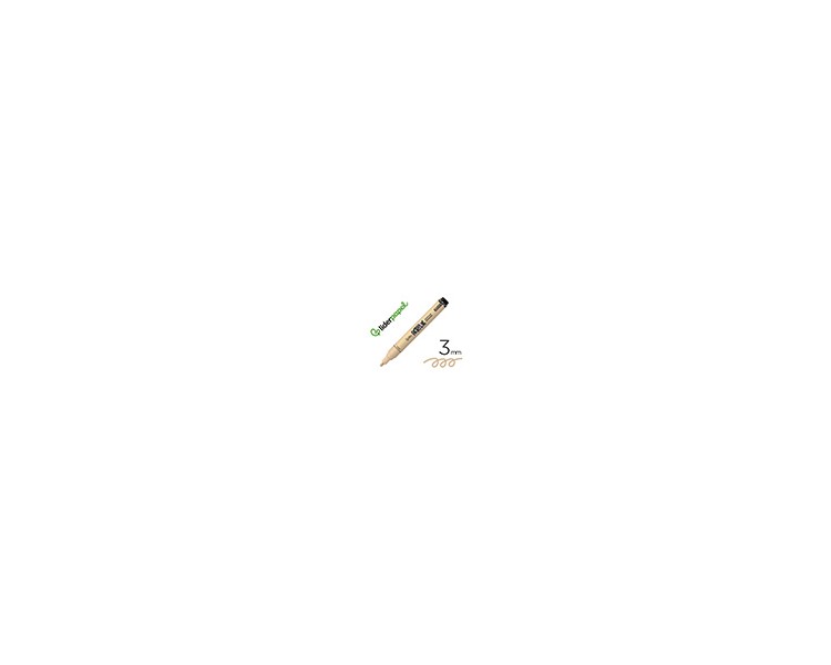 Rotulador liderpapel acrylic base agua todo tipo de superficie punta redonda 3 mm beige