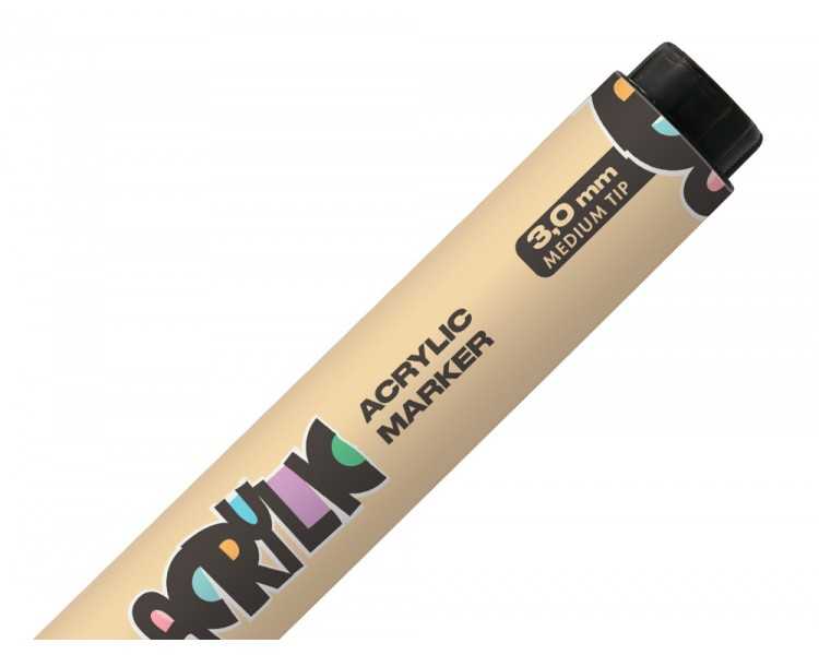 Rotulador liderpapel acrylic base agua todo tipo de superficie punta redonda 3 mm beige