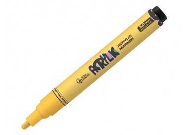 Rotulador liderpapel acrylic base agua todo tipo de superficie punta redonda 3 mm amarillo claro