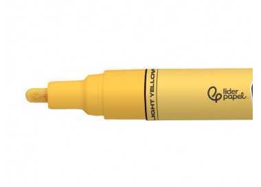 Rotulador liderpapel acrylic base agua todo tipo de superficie punta redonda 3 mm amarillo claro