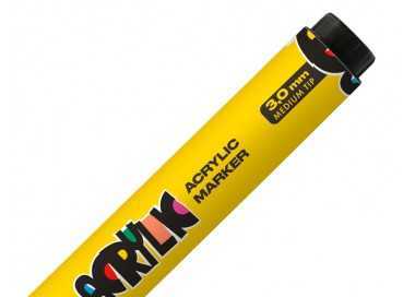Rotulador liderpapel acrylic base agua todo tipo de superficie punta redonda 3 mm amarillo