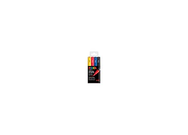 Rotulador uni posca pc-1m/4c marcador de pintura punta extrafina 0,7 mm estuche de 4 unidades colores basicos Rotulador uni posca pc-1m/4c marcador de pintura punta extrafina 0,7 mm estuche de 4 unidades colores basicos