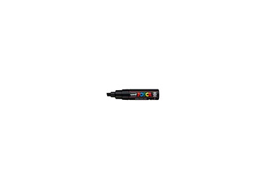 Rotulador uni posca pc-8k marcador de pintura punta biselada 8 mm negro