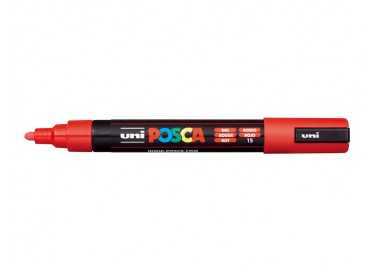 Rotulador uni posca pc-5m marcador de pintura punta conica 1,8-2,5 mm rojo