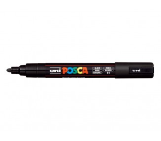 Rotulador uni posca pc-5m marcador de pintura punta conica 1,8-2,5 mm negro