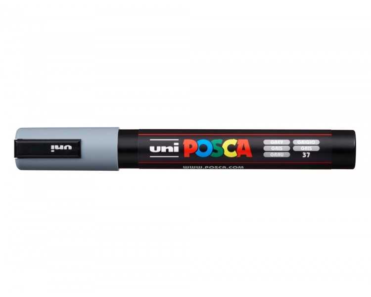 Rotulador uni posca pc-5m gris