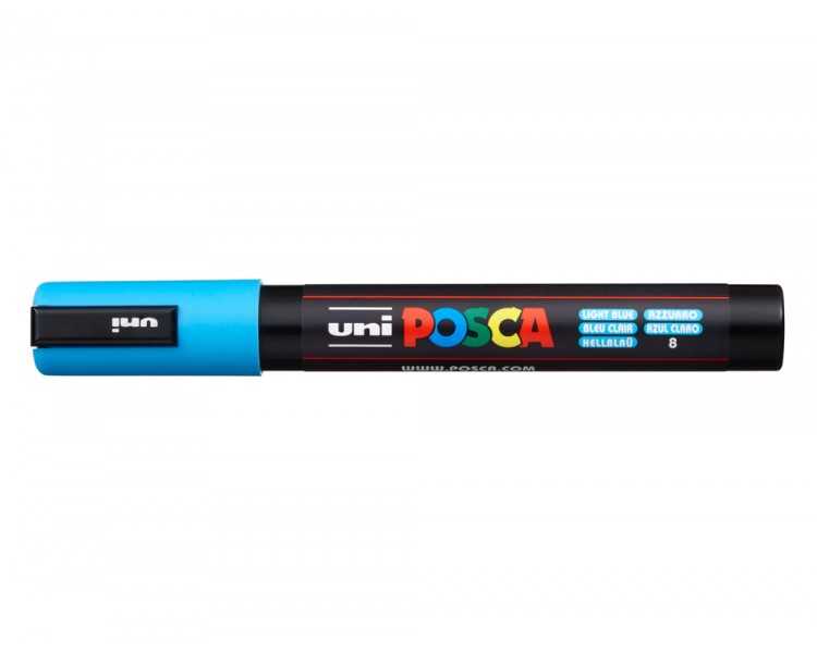 Rotulador uni posca pc-5m azul claro