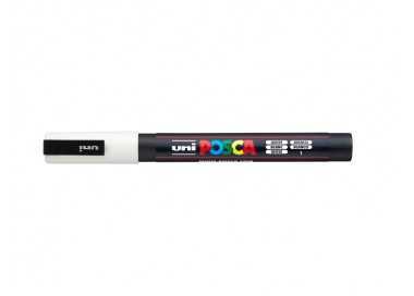 Rotulador uni posca pc-3m blanco