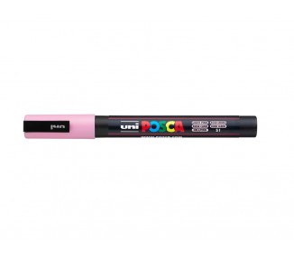 Rotulador uni posca pc-3m rosa claro