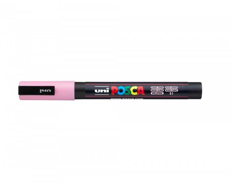 Rotulador uni posca pc-3m rosa claro