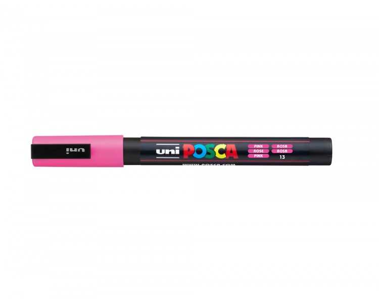 Rotulador uni posca pc-3m rosa