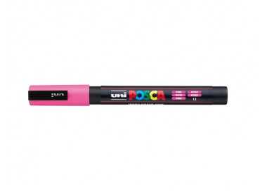 Rotulador uni posca pc-3m rosa