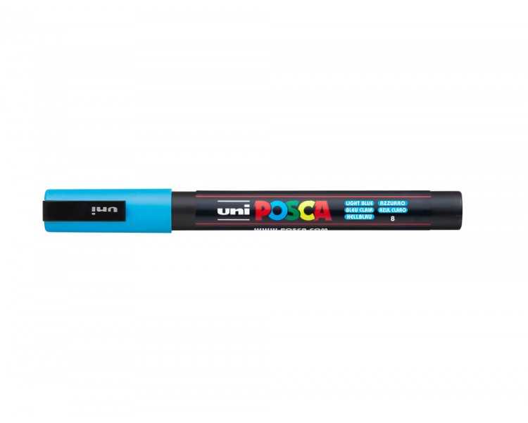Rotulador uni posca pc-3m azul claro