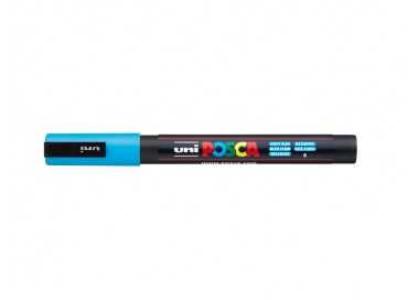 Rotulador uni posca pc-3m azul claro