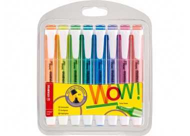 Rotulador stabilo fluorescente swing cool estuche 8 unidades colores surtidos