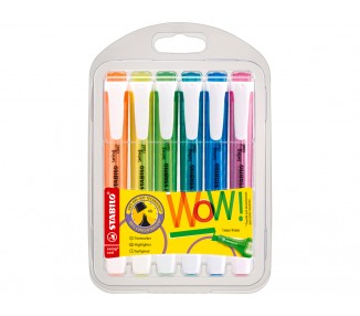 Rotulador stabilo fluorescente swing cool swing cool estuche 6 unidades colores surtidos