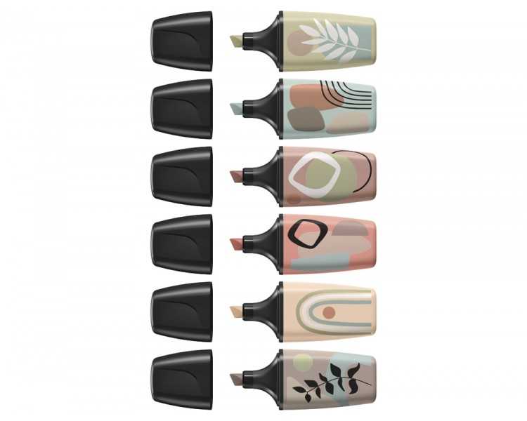 Rotulador stabilo boss mini naturevibes estuche de 6 unidades colores surtidos