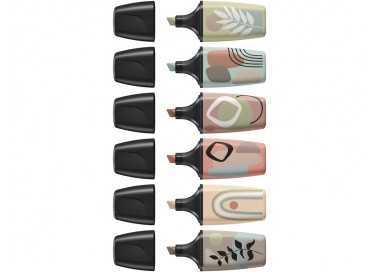 Rotulador stabilo boss mini naturevibes estuche de 6 unidades colores surtidos Rotulador stabilo boss mini naturevibes estuche de 6 unidades colores surtidos