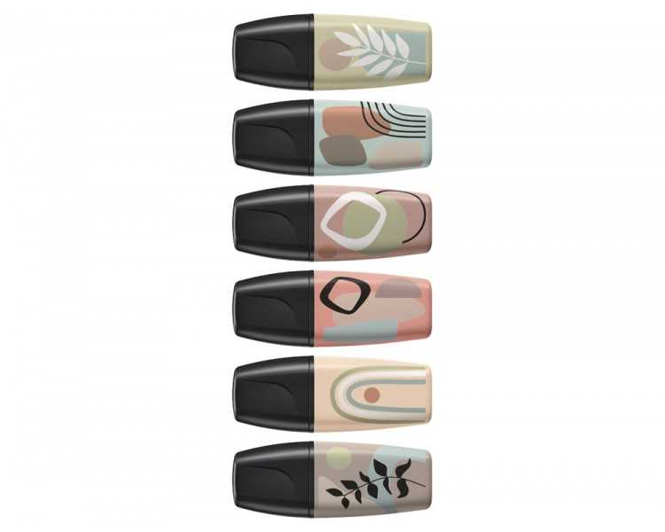 Rotulador stabilo boss mini naturevibes estuche de 6 unidades colores surtidos