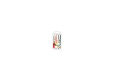Rotulador stabilo fluorescente fino swing cool estuche de 4 unidades colores surtidos
